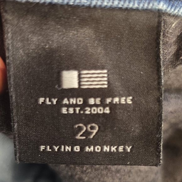 Flying Monkey Low Rise Womens Jeans Size 29 Raw Hem, Distressed - Picture 8 of 8